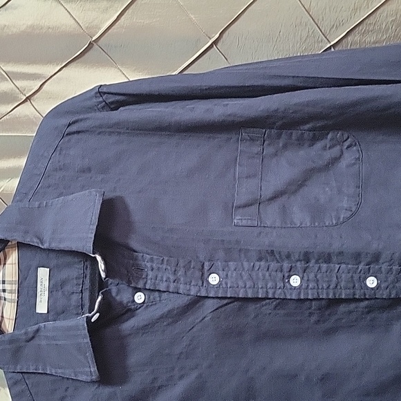 VGUC- Burberry ‘Classic Plaid Print on Print’ Dress Shirt w/French Cuffs - Picture 5 of 9